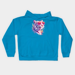 white tiger Kids Hoodie